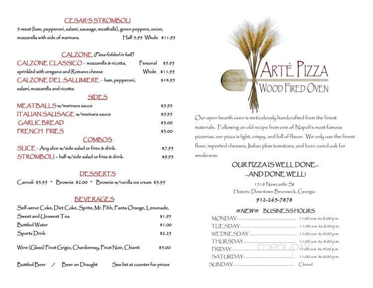 Arte Pizza - Brunswick, GA