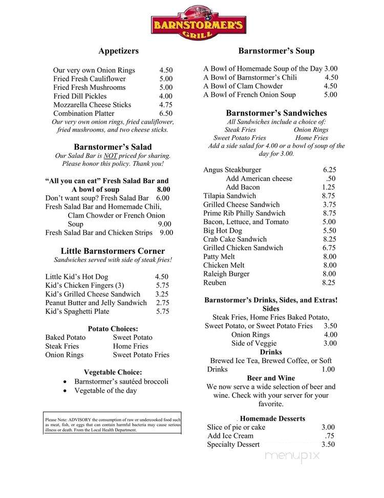 Barnstormer's Grill - Williamson, GA