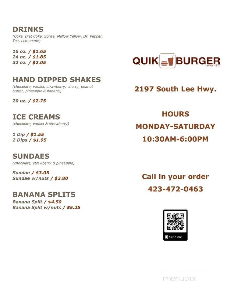 Quik Burger - Cleveland, TN