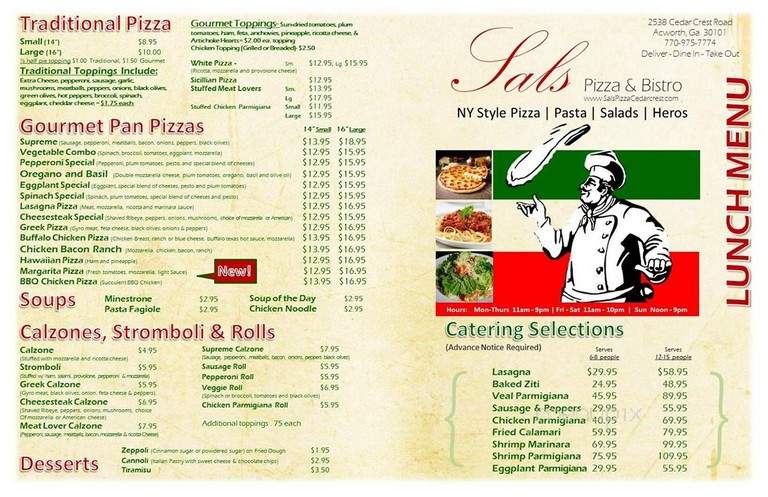 Sal's Pizza & Bistro - Acworth, GA