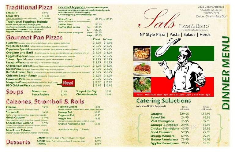 Sal's Pizza & Bistro - Acworth, GA