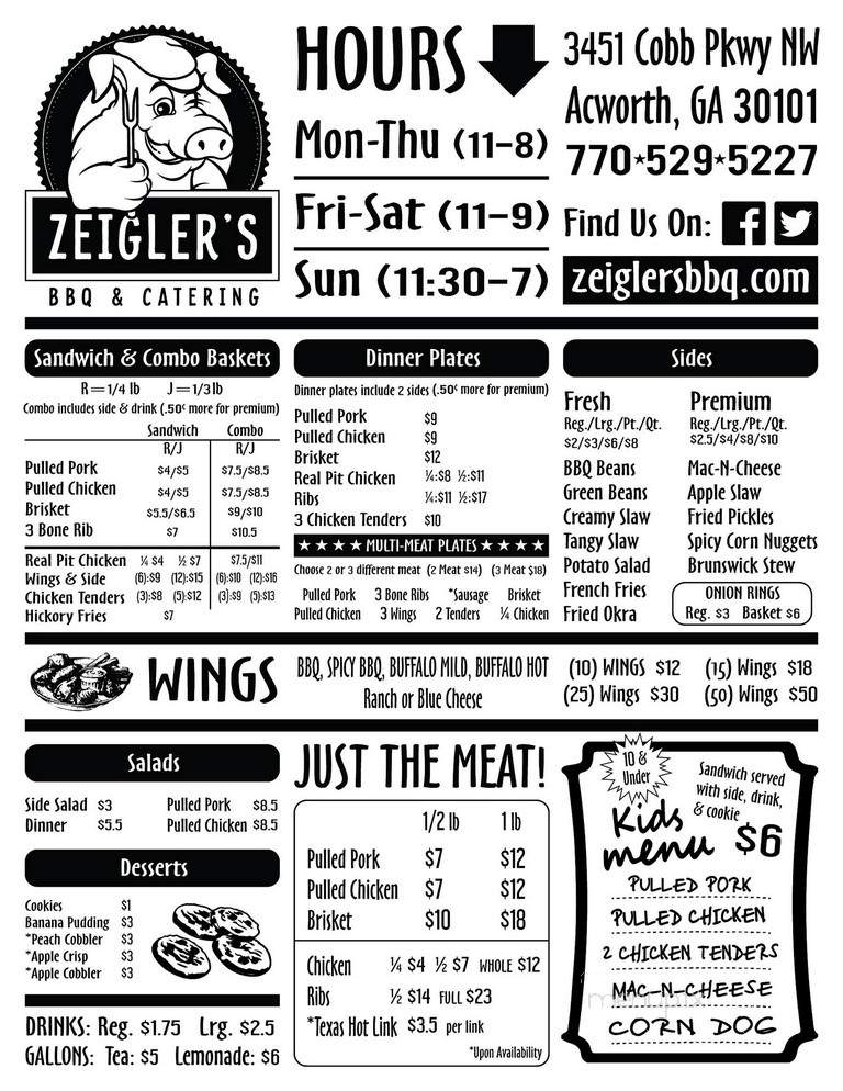 Zeigler's Bar B Que - Acworth, GA