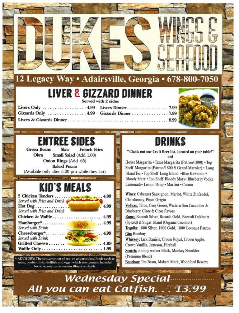 Duke's Wings & Seafood - Adairsville, GA