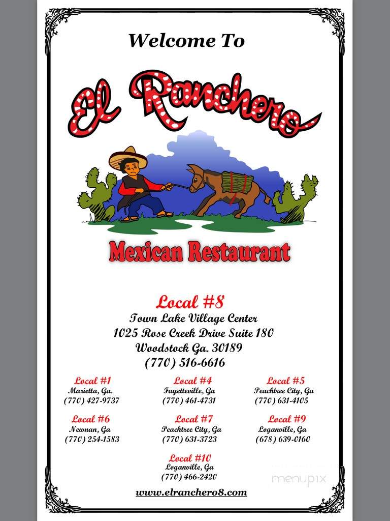 El Ranchero Mexican Restaurant - Woodstock, GA