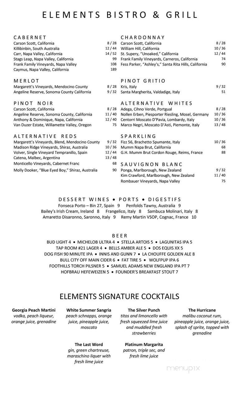 Elements Bistro & Grill - Lyons, GA