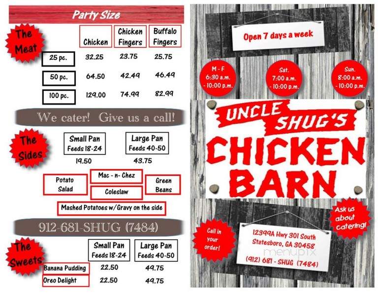 Uncle Shug's Chicken Barn - Statesboro, GA