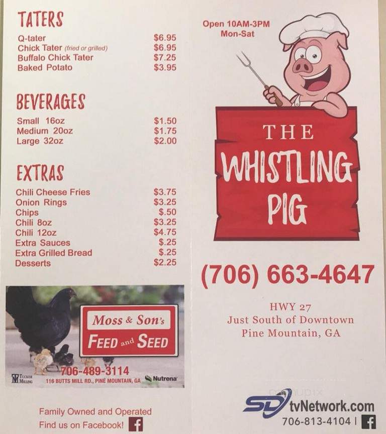 Moore's Whistling Pig Cafe - Pine Mountain, GA