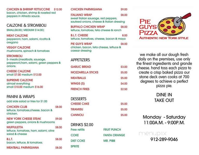 Pie Guys Pizza - Brunswick, GA