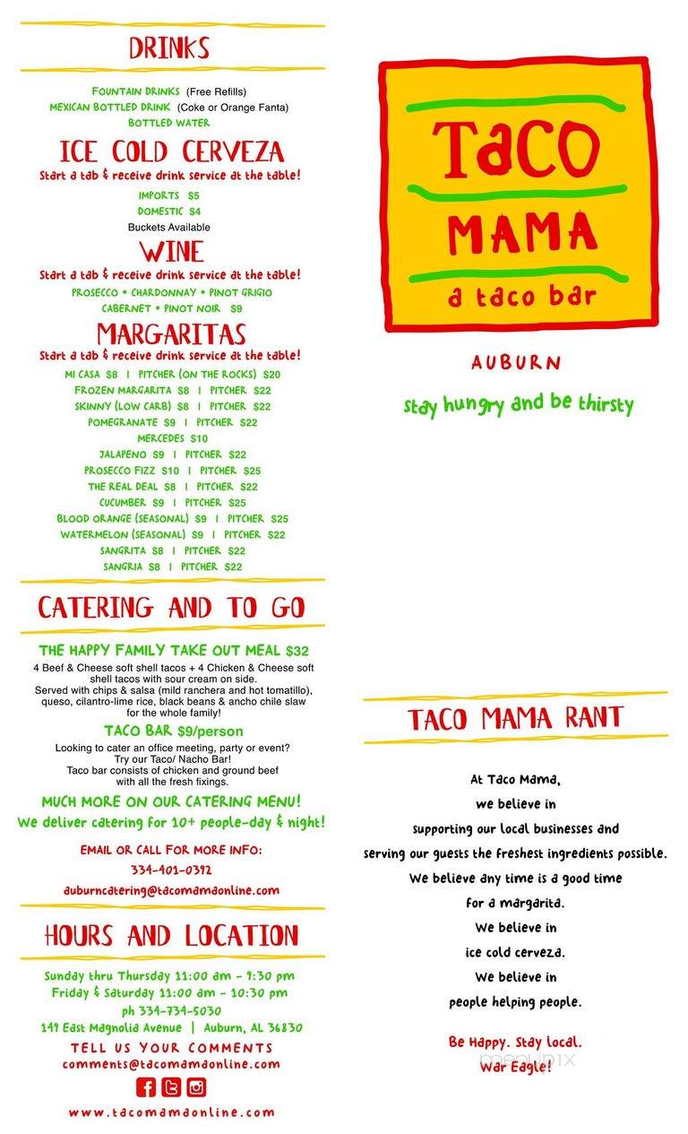 Taco Mama - Auburn, AL