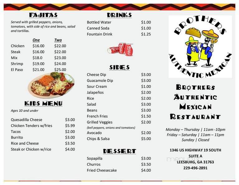 Brothers Authentic Mexican - Leesburg, GA