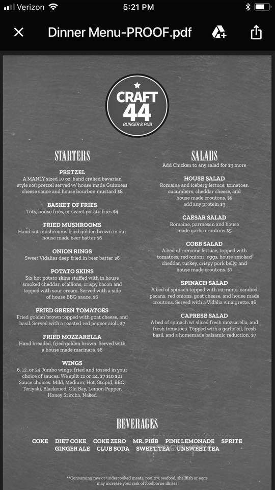 Craft 44 Burger & Pub - Brunswick, GA