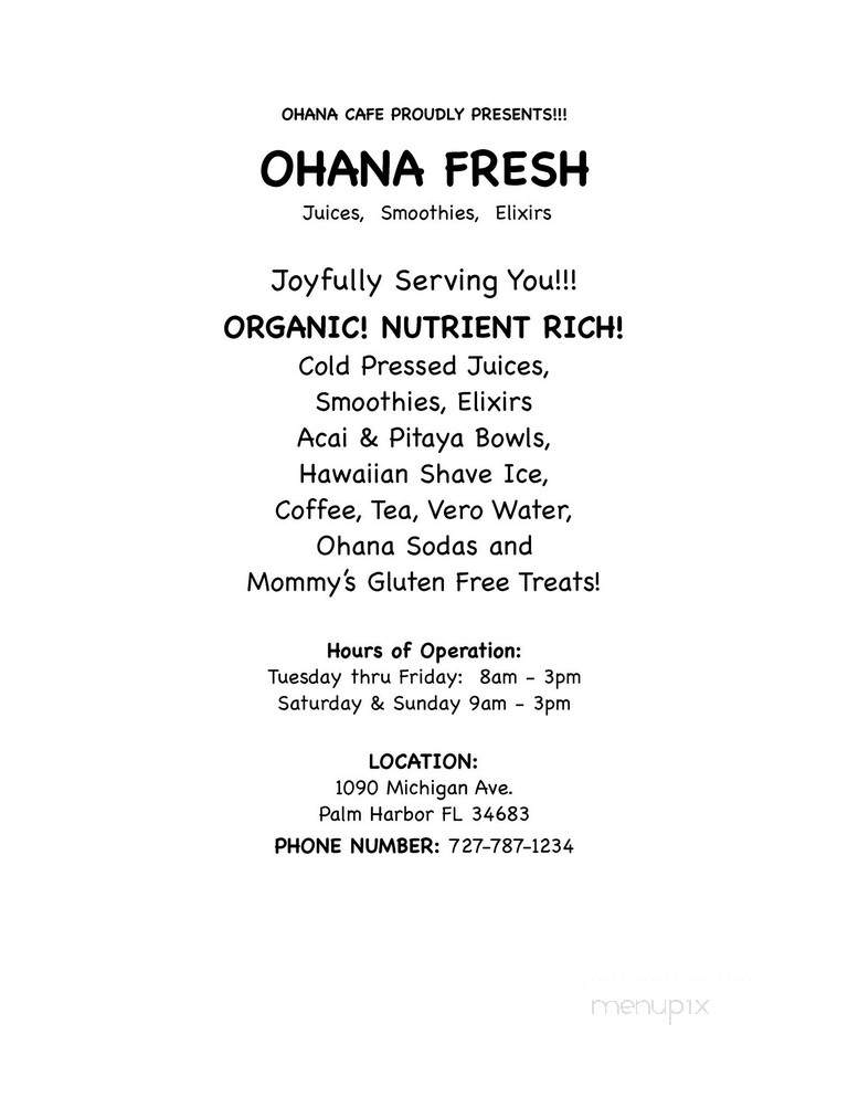 Ohana Cafe - Palm Harbor, FL