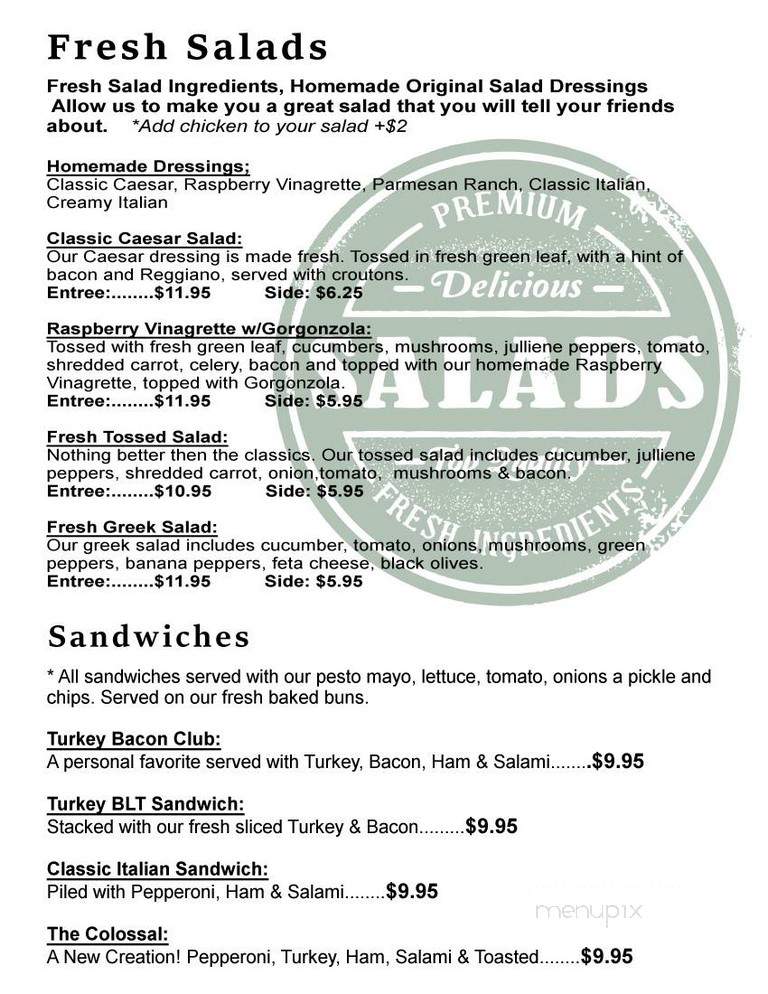 CJ's Pizzeria - WASHINGTON, GA
