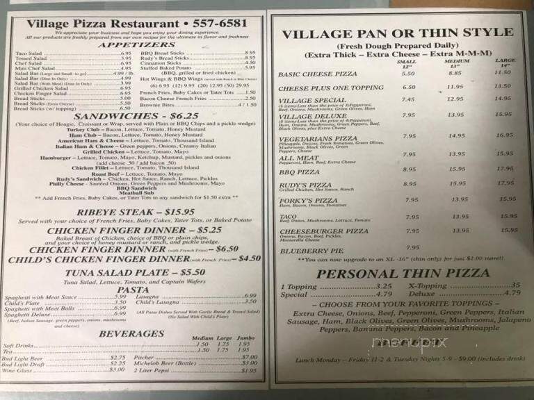 Village Pizza - Reidsville, GA