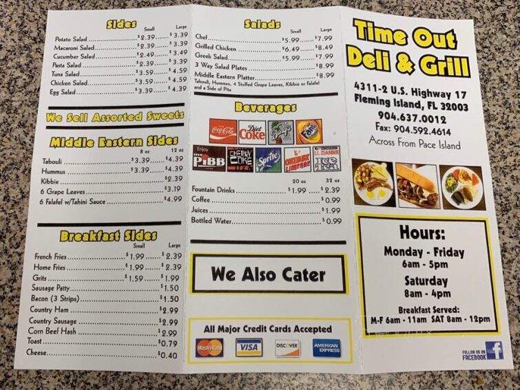 Time Out Deli & Grill - Orange Park, FL