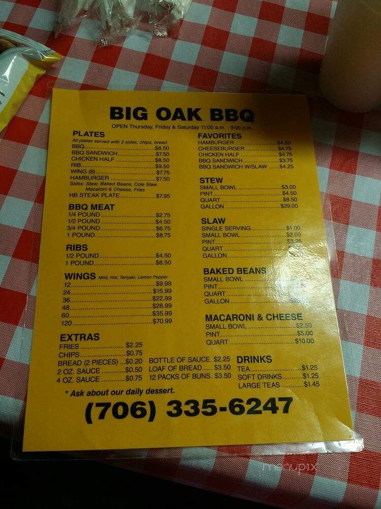 Big Oak BBQ - Commerce, GA