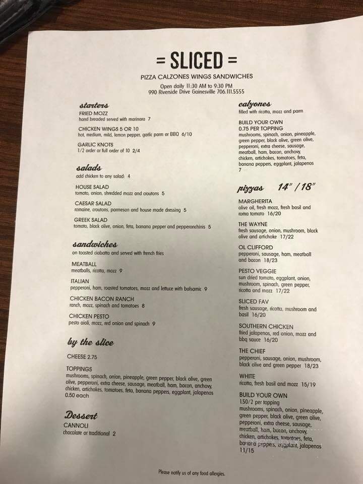 Sliced - Gainesville, GA