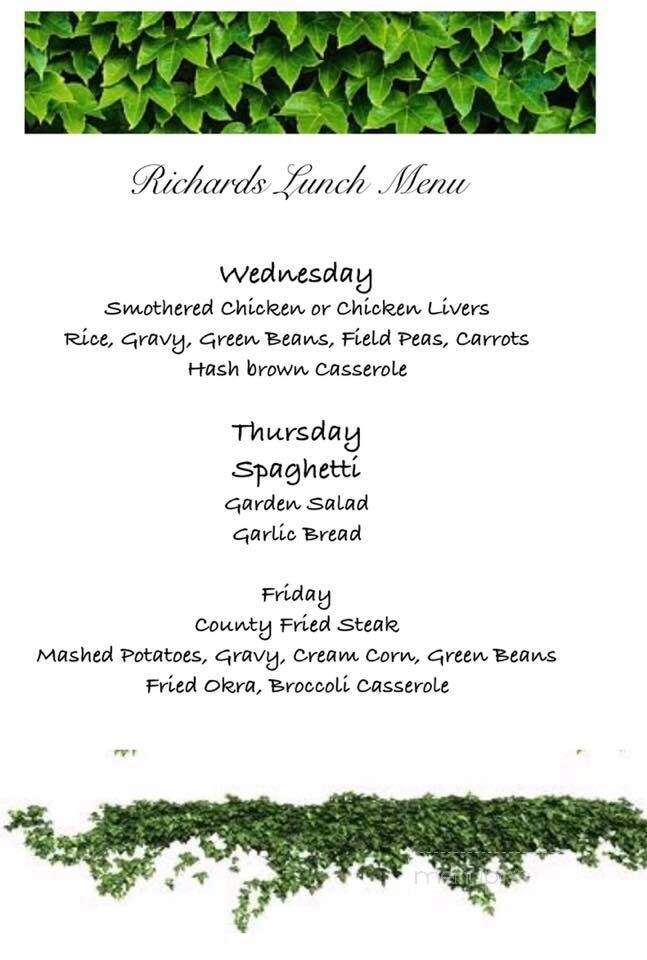 Richards Restaurant & Lounge - Elberton, GA