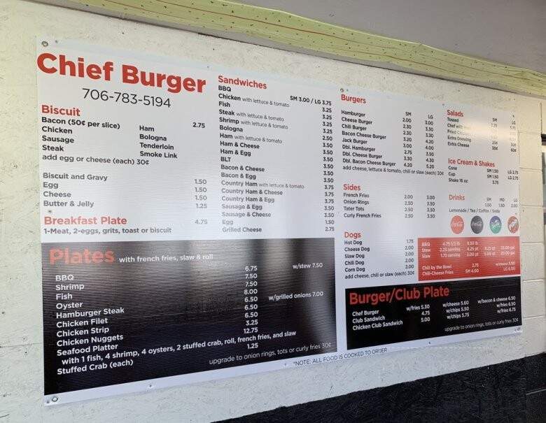 Chief Burger - Comer, GA