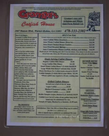 Grandpas Catfish House - Warner Robins, GA