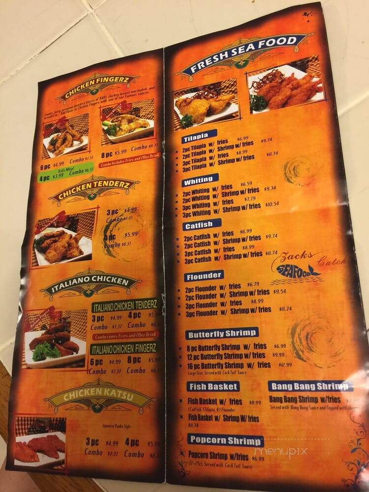 Zacks Wings & Seafood - Hephzibah, GA