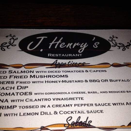 J Henry's Restaurant - Griffin, GA