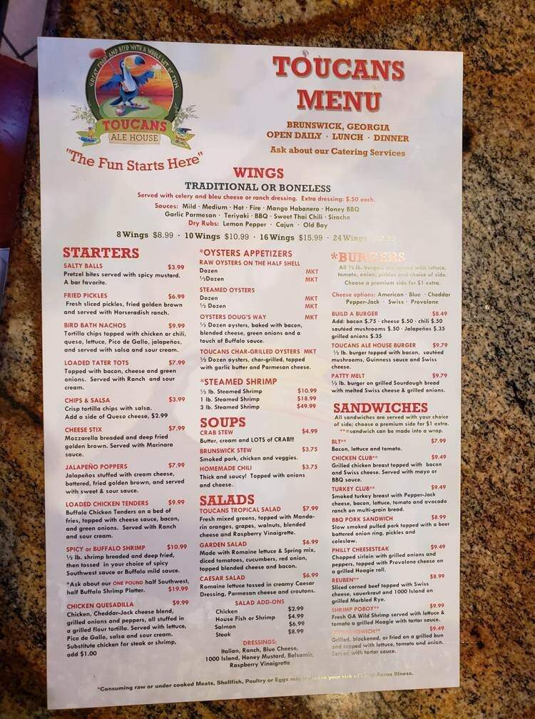 Toucan's Ale House - Brunswick, GA