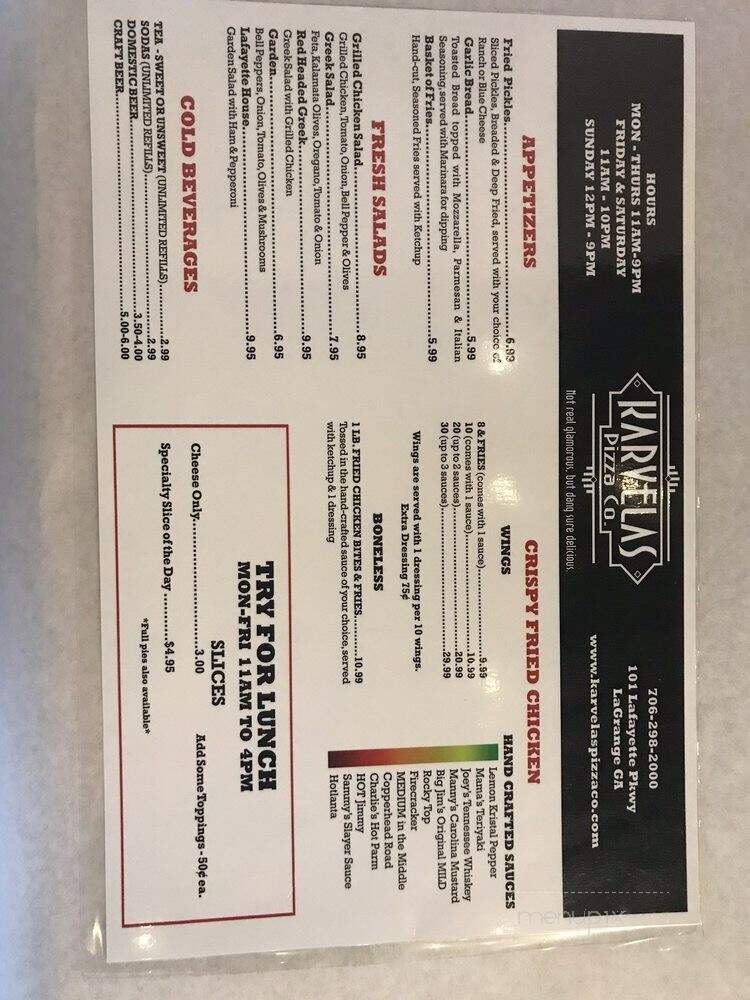 Karvelas Pizza - LaGrange, GA