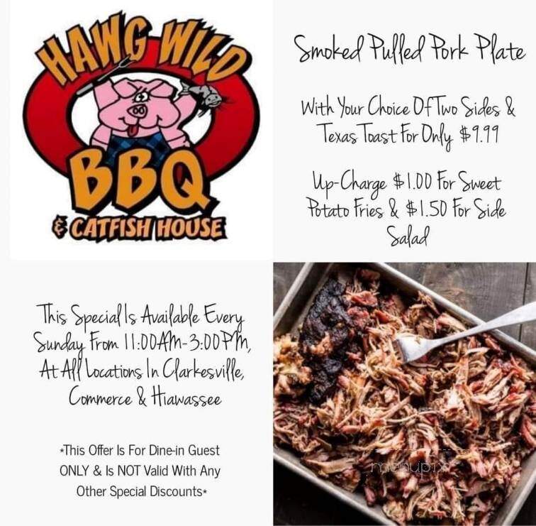 Hawg Wild BBQ & Catfish House - Hiawassee, GA