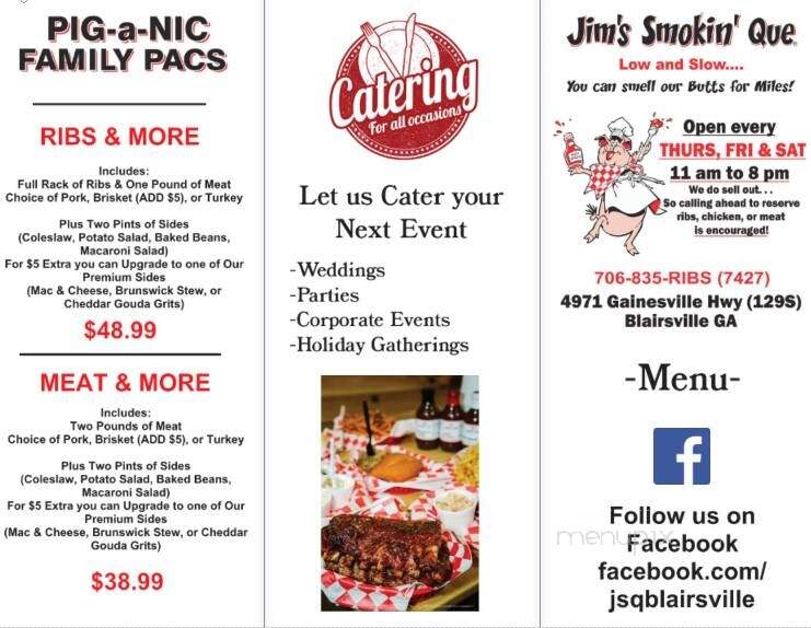 Jim's Smokin' Que - Blairsville, GA