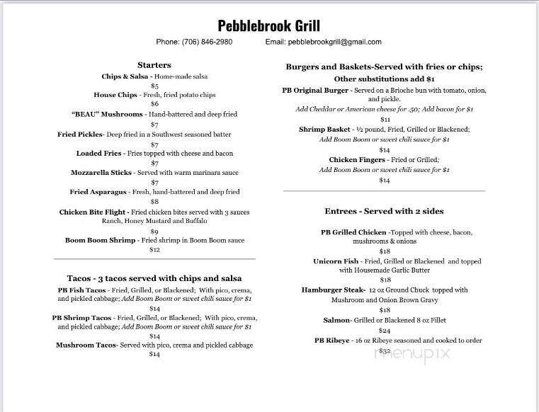 Pebblebrook Golf Grill - Woodbury, GA