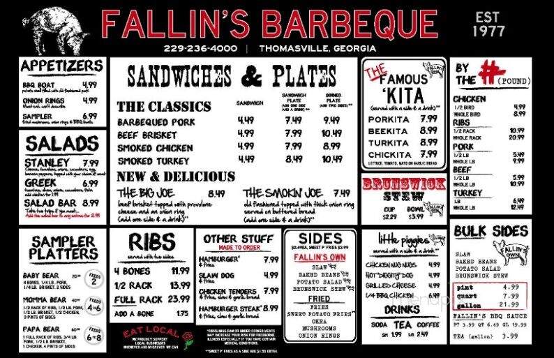 Fallin's Real Pit B-B-Q - Thomasville, GA