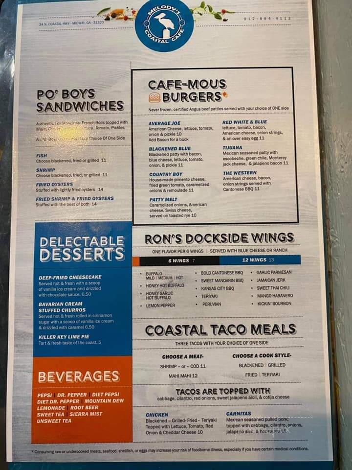 Melody's Coastal Cafe - Midway, GA