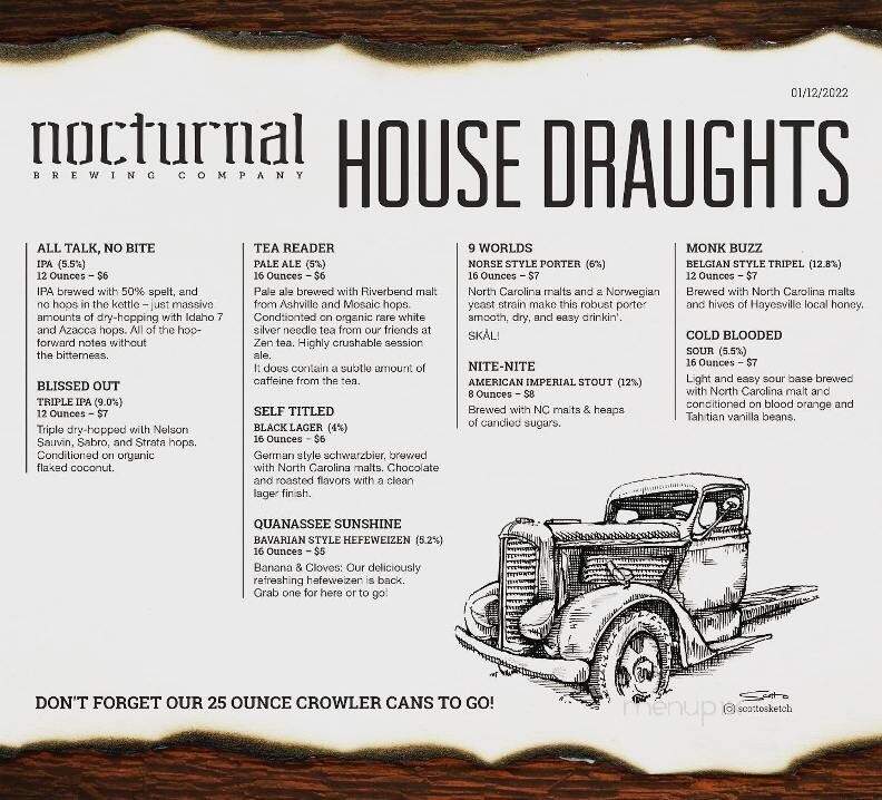 Nocturnal Brewing Company - Hayesville, NC