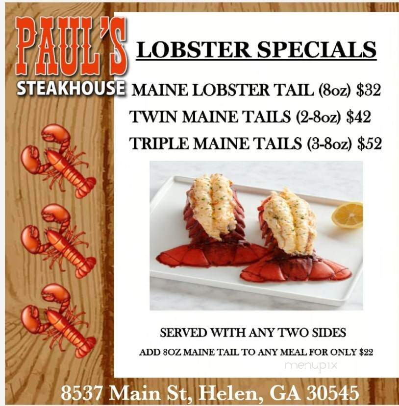 Paul's Steakhouse & Lounge - Helen, GA