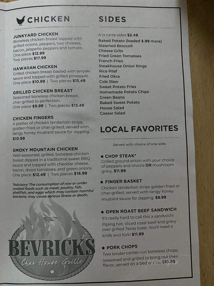 Bevricks Char House Grille - Metter, GA