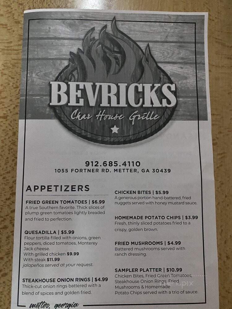 Bevricks Char House Grille - Metter, GA