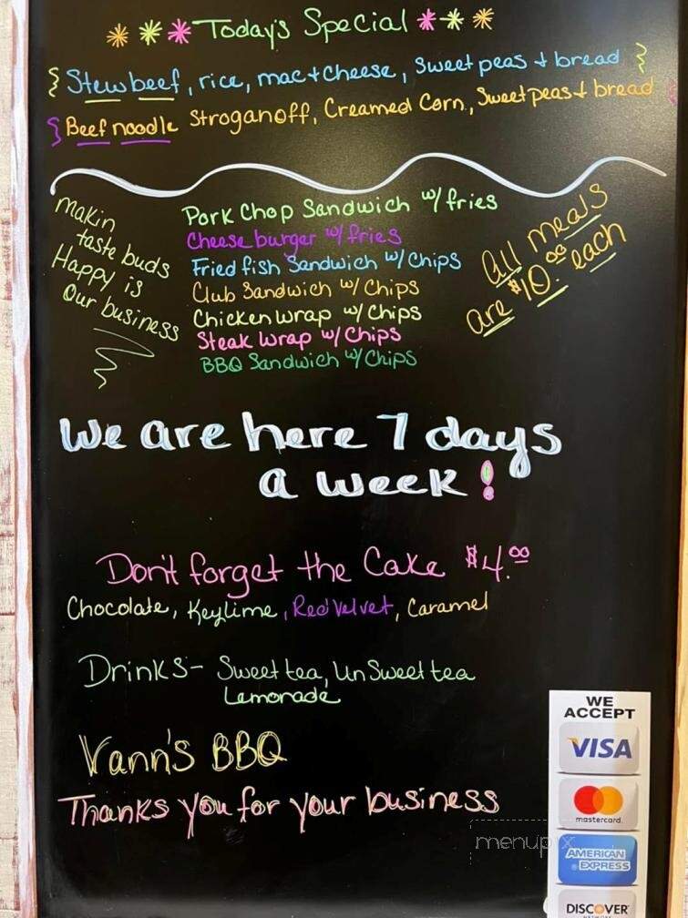 Vann's BBQ - Jesup, GA