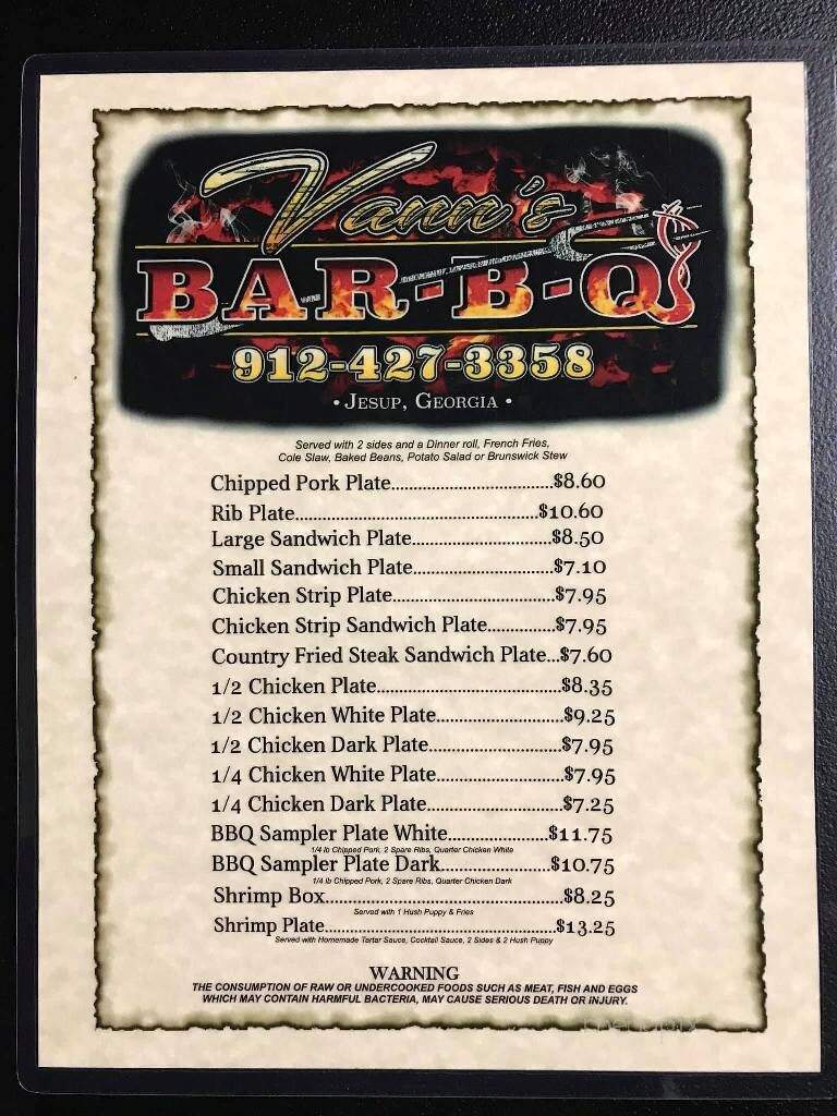 Vann's BBQ - Jesup, GA