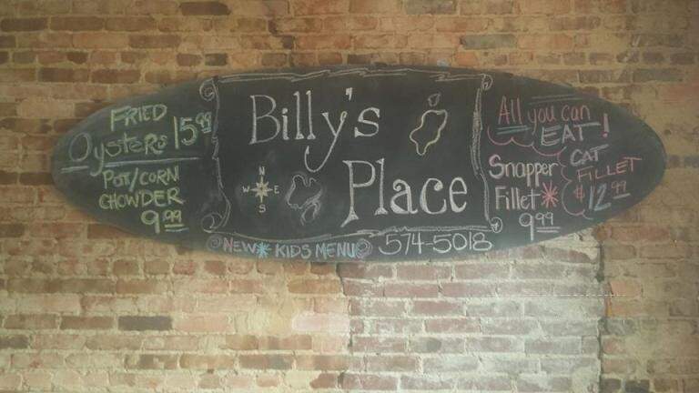 Billy's Place Seafood, Steak & More - Ochlocknee, GA