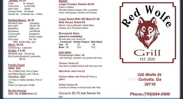 Red Wolfe Grill - Cohutta, GA