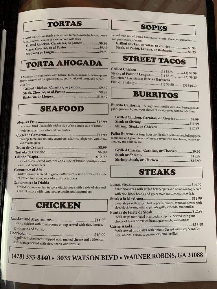 Luna Taqueria - Warner Robins, GA