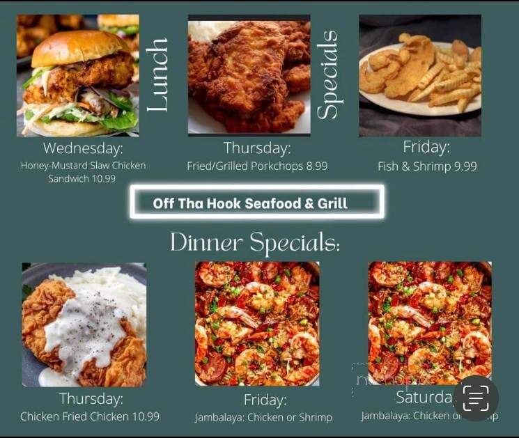 Off Tha Hook Seafood and Grill - Abbeville, SC