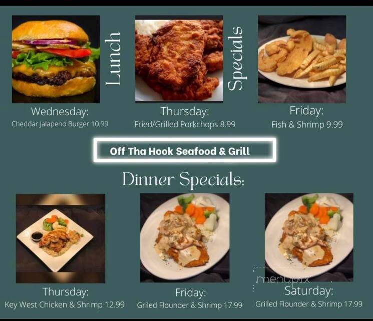 Off Tha Hook Seafood and Grill - Abbeville, SC