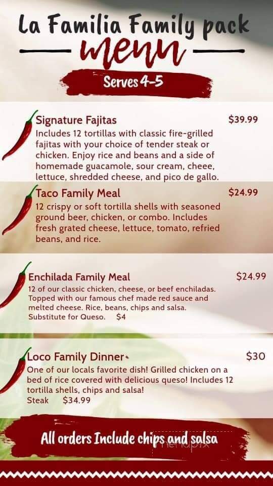 La Familia Mexican Restaurant - Rossville, GA