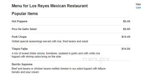 Los Reyes Mexican Restaurant - Dalton, GA