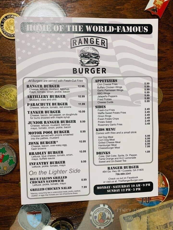 Ranger Burger - Cusseta, GA