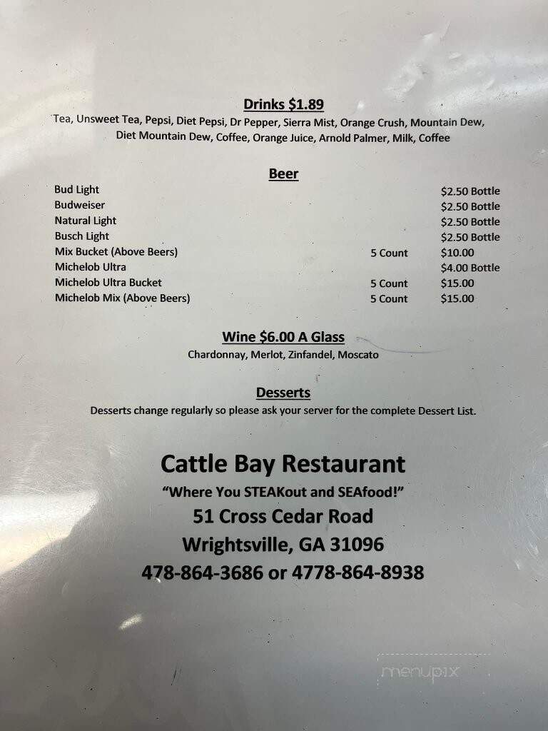 Cattle Bay Restaurant - Wrightsville, GA