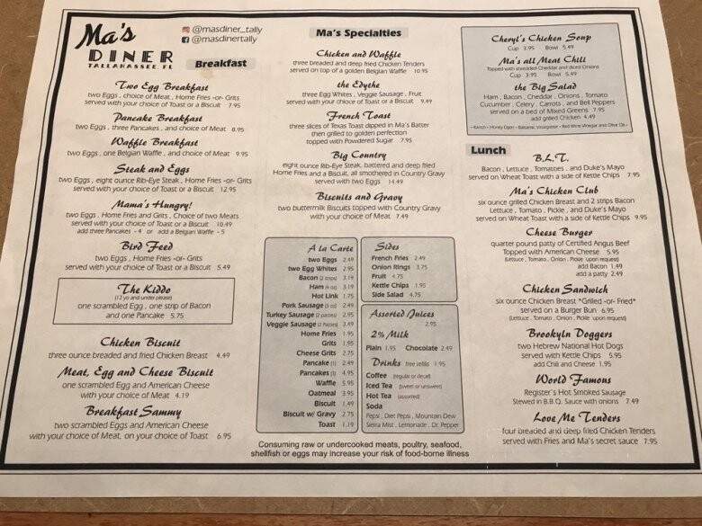 Ma's Diner - Tallahassee, FL