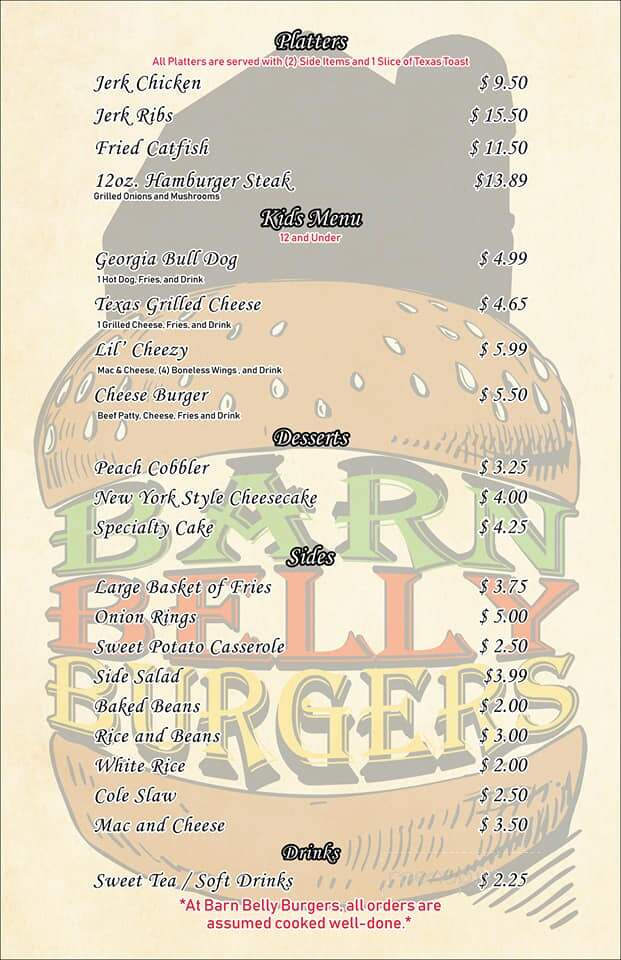 Barn Belly Burgers - Aragon, GA